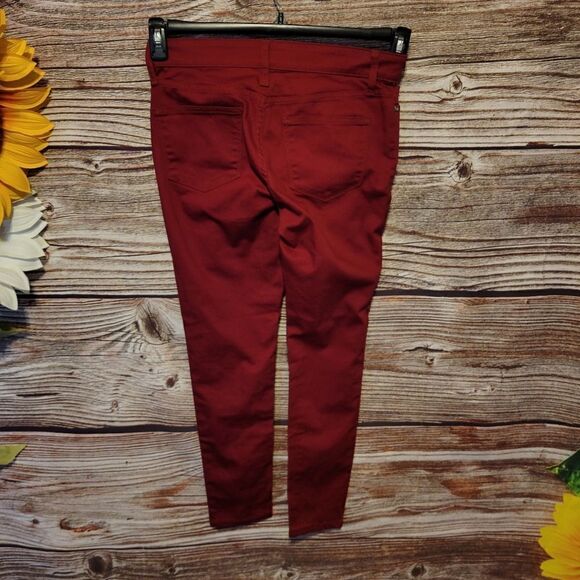 St John's Bay rhubarb red jeans Women's 2P made Rise NWT - Picture 2 of 9